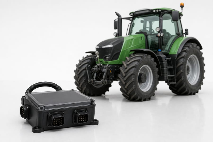 Youlai control box with an agricultural tractor