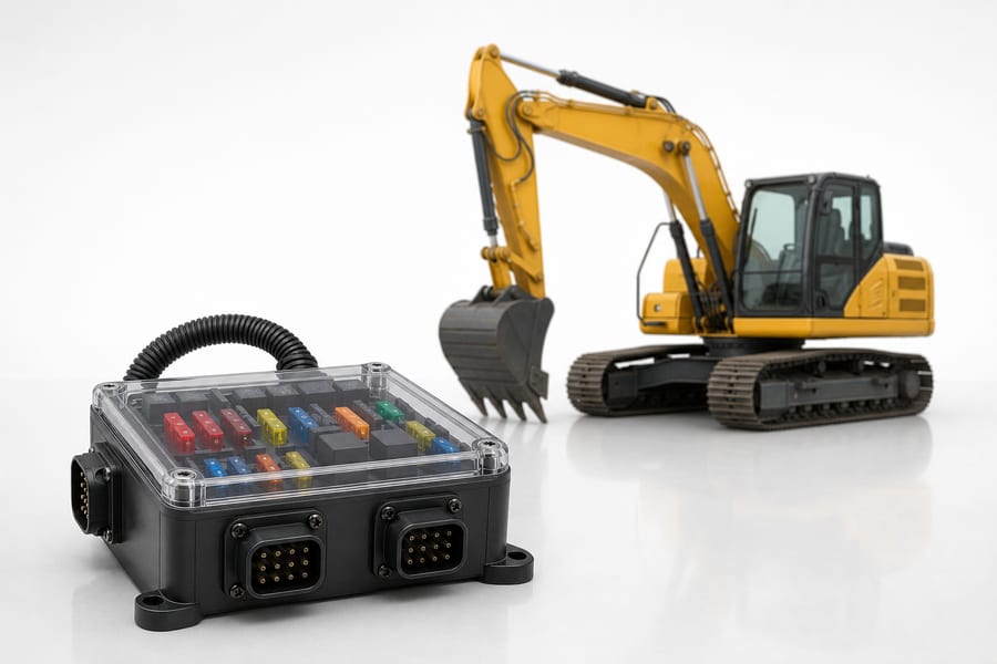 Youlai sealed control box with an excavator