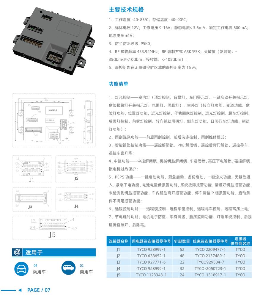 EBX-2169 full data sheet — main specs, function list across 7 groups, J1-J5 connector layout and connector reference P/N table