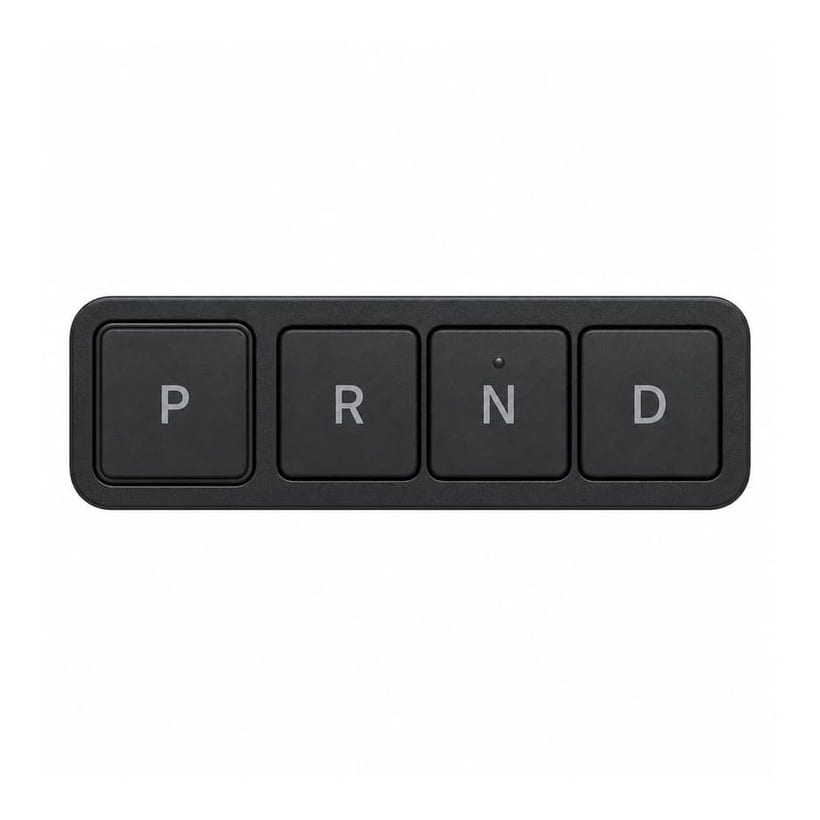 EDK-916 electronic gear selector switch — flush console faceplate with P, R, N and D push-buttons