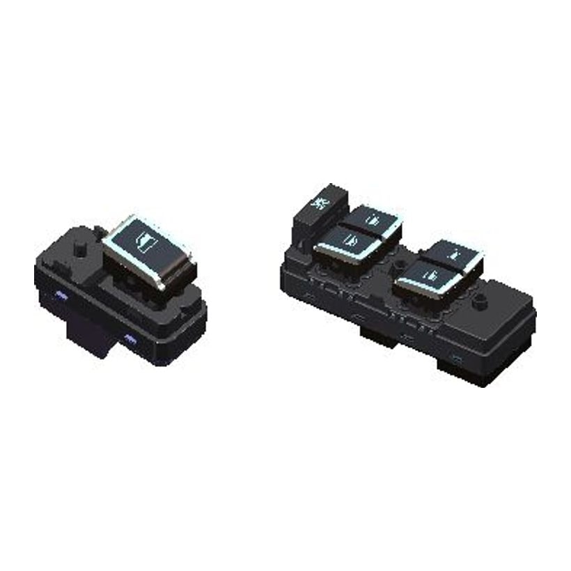 TDK-2202/2203 12V Power-Window & Central-Lock Switch